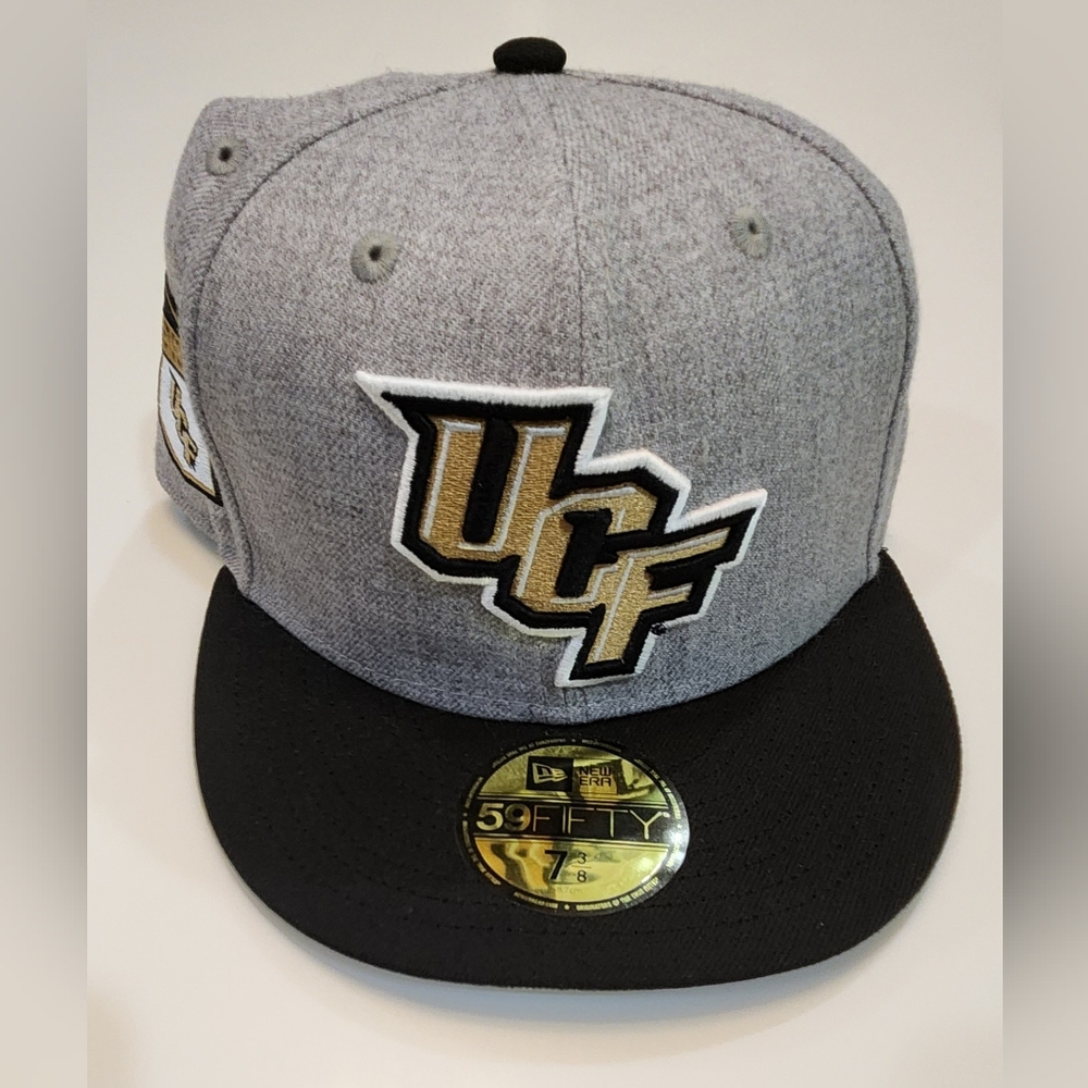 CENTRAL FLORIDA KNIGHTS|NewEra 59Fifty|Gray|Knights Logo Stitched Back|Sz 7 3/8